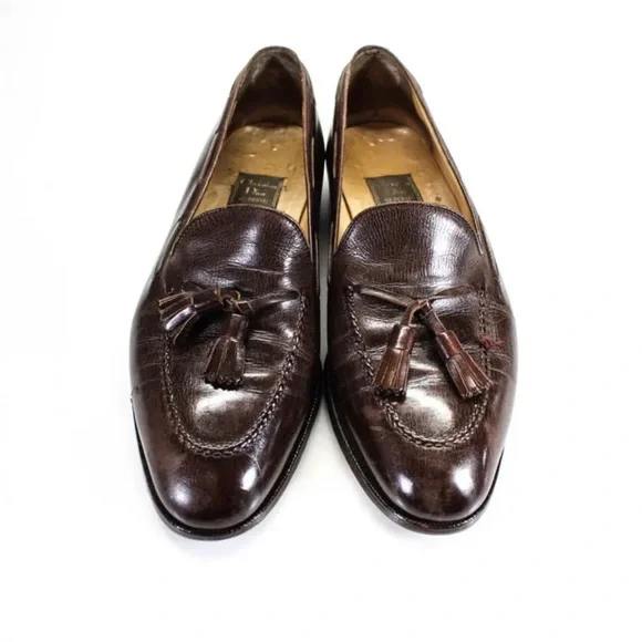 Dior | Shoes | Christian Dior Mens Leather Slip On Dress  display picture 3